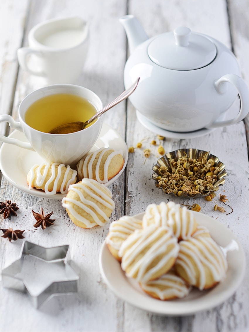 Tiny Tea Cookies with Butter Rum Icing | The Inspired Home