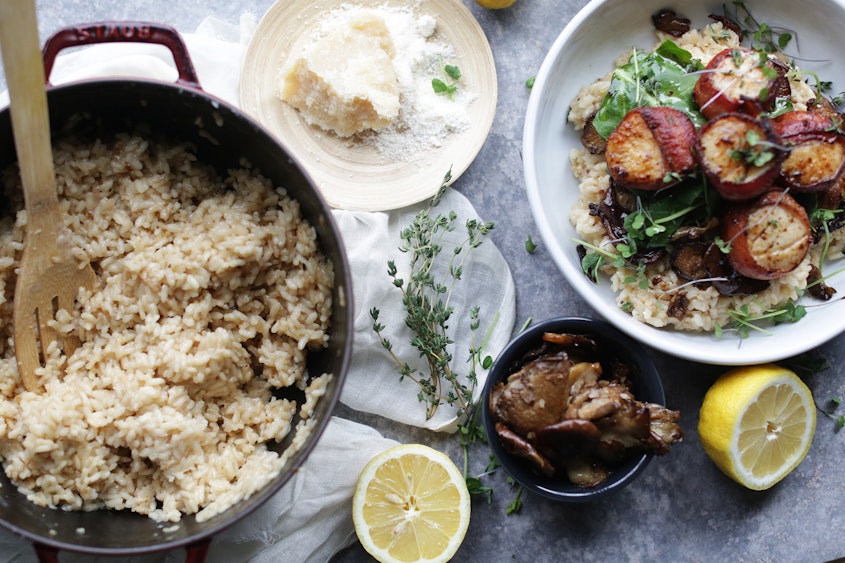 Bacon Wrapped Scallops And Risotto 11 Bacon Wrapped Scallops And Risotto 11