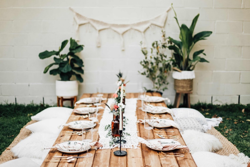 How to Throw the Best Backyard Boho Dinner Party