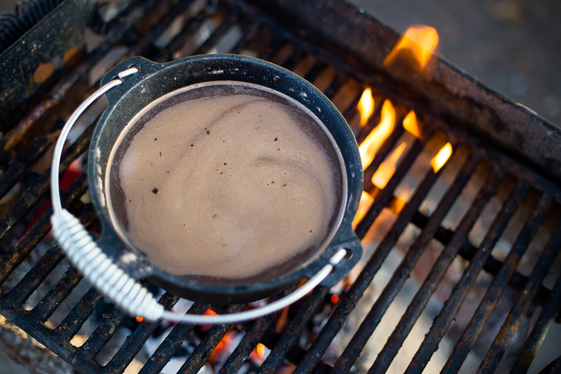 Spiced and Spiked Hot Chocolate Campfire Cocktail Recipe