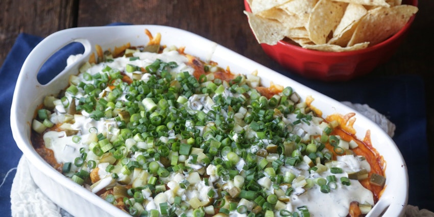BBQ Chicken Dip with Homemade Ranch Recipe