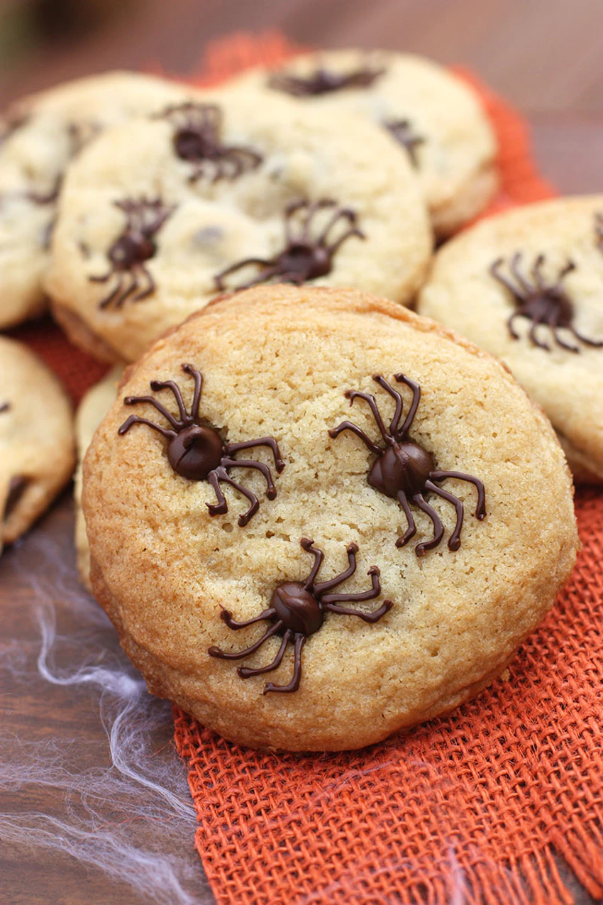 Chocolate Chip Spider Cookies4