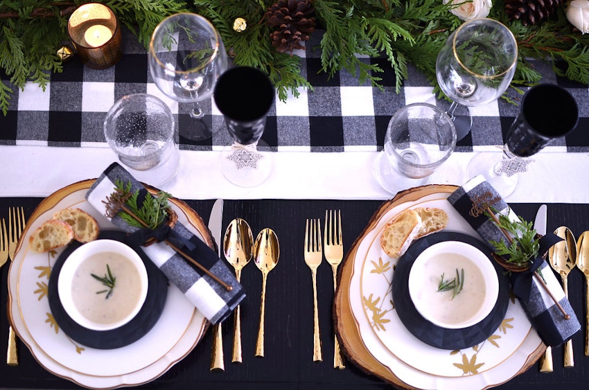 Rustic Woodland Holiday Table