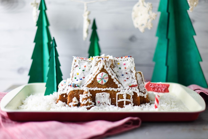 With This Pan, Making a Gingerbread House with the Kids Is a Piece of Cake