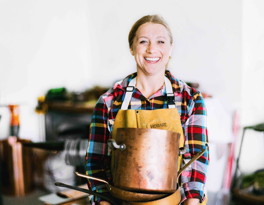 Meet the Woman Who Handcrafts Heirloom-Quality Copper Cookware