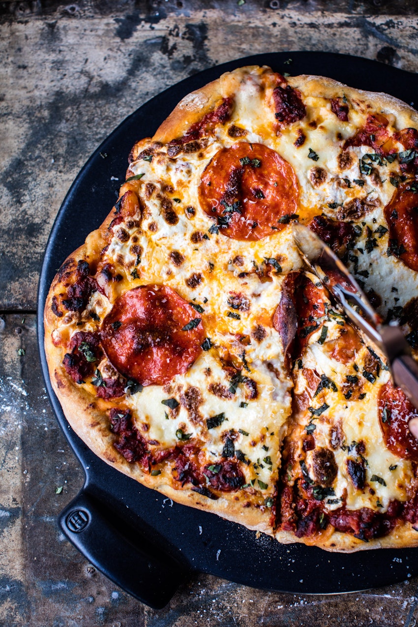 Roasted Garlic Lasagna Pizza Recipe | Tieghan Gerard | The Inspired Home