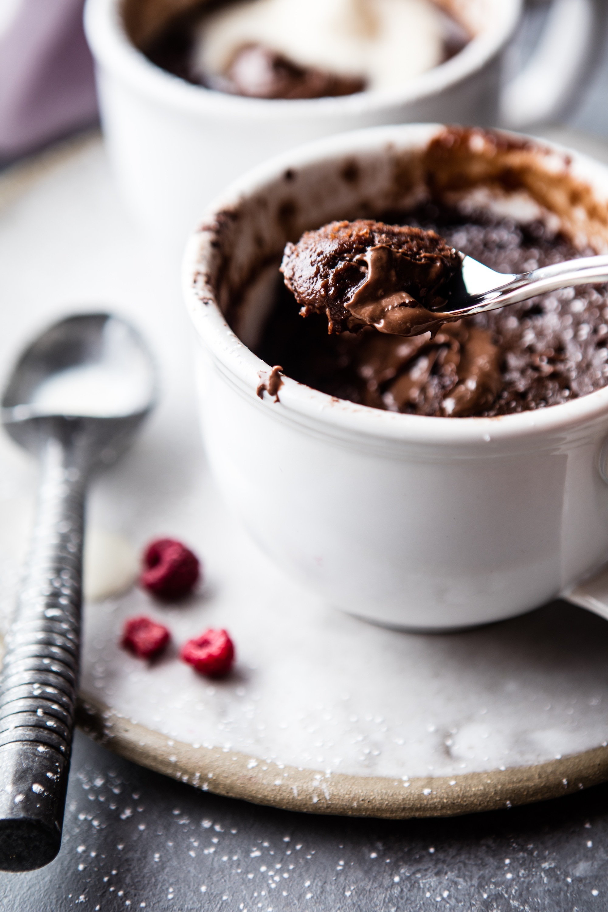 Molten Nutella Mug Cake The Inspired Home