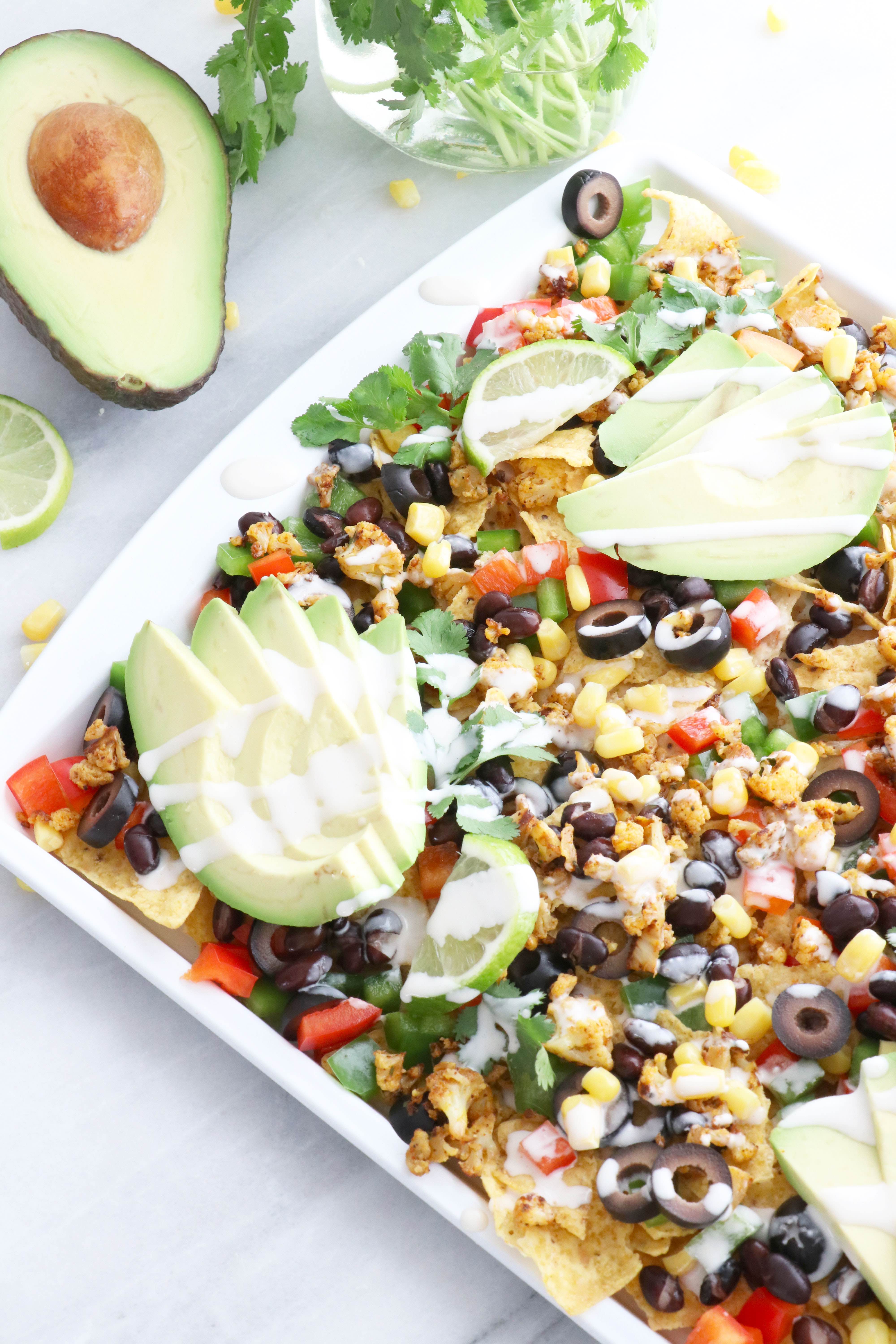 healthy super bowl nachos