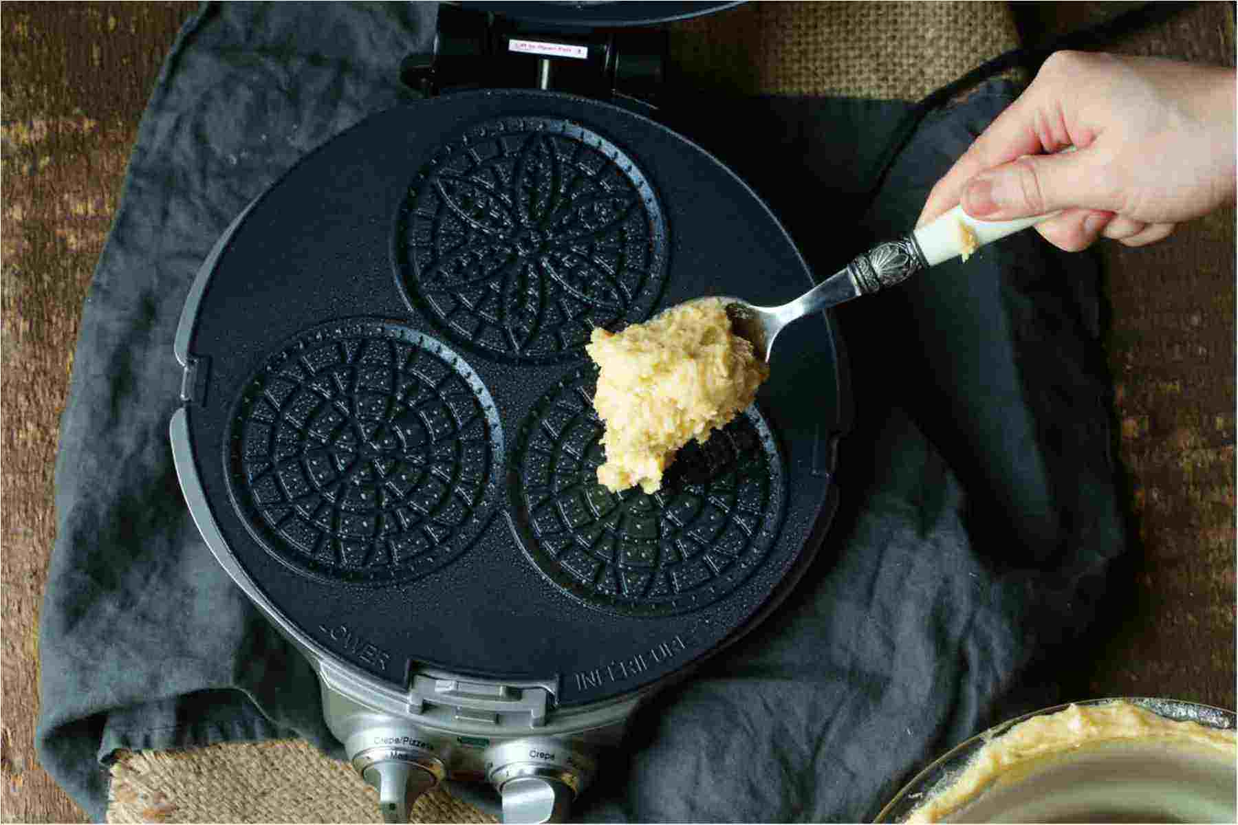cuisinart pizzelle maker recipe