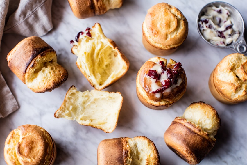 Popovers with Cranberry Maple Butter