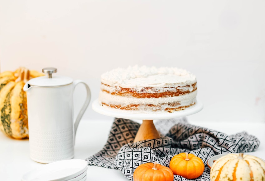 Pumpkin Layer Cake with Chai Cream Cheese Frosting