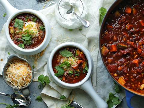 Vegetarian Chili Recipe Billy Parisi The Inspired Home