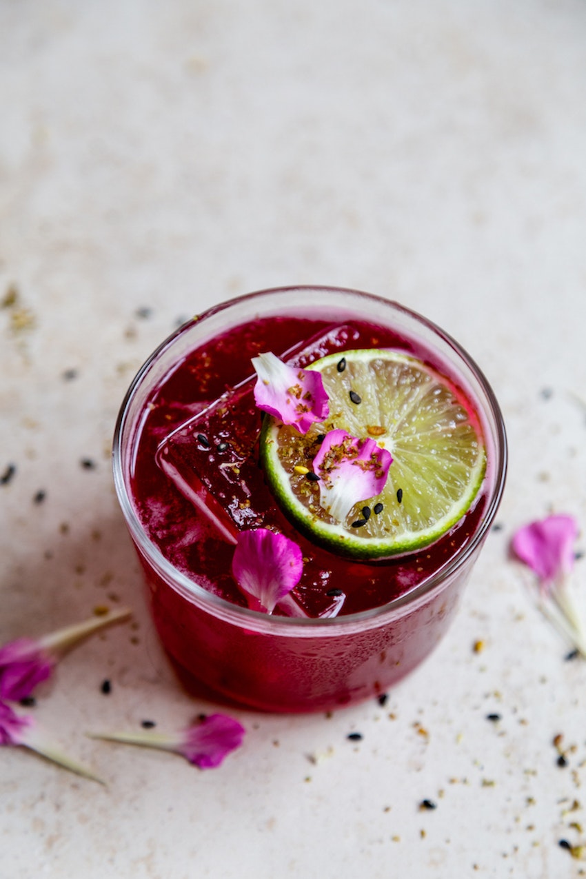 Beet Cocktails with Tequila & Za'atar