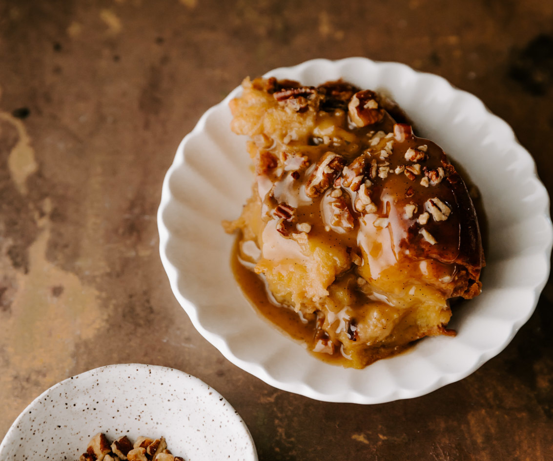 Classic Dutch Oven Bread Pudding | The Inspired Home