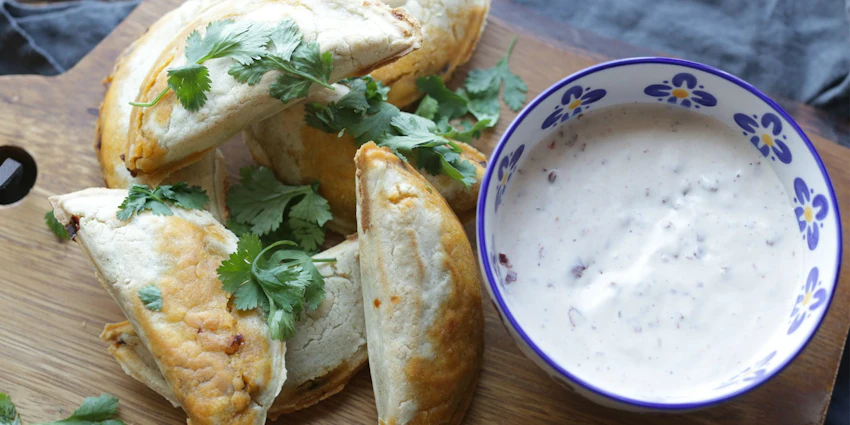 Mexican-Style Empanadas with Chipotle Ranch | The Inspired Home