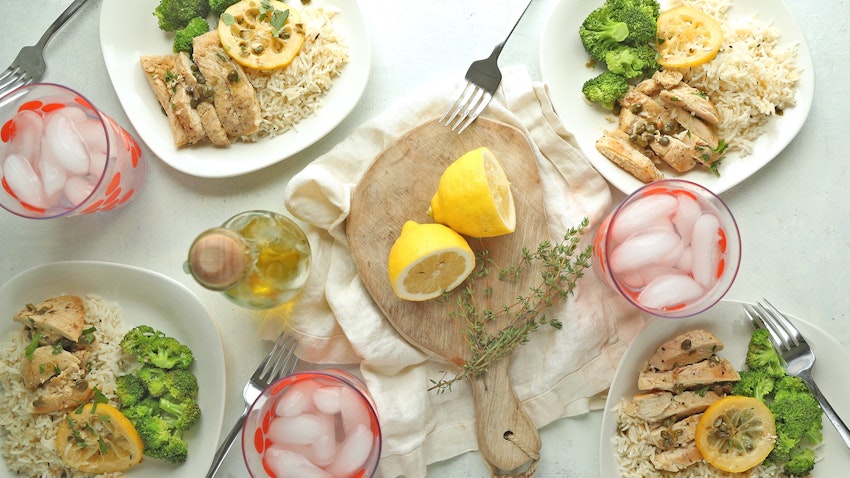 Make Ahead Meal: Lemon Chicken with Broccoli & Rice Recipe | Billy