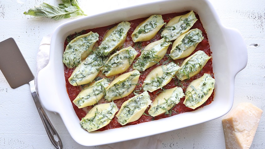 Classic Spinach & Ricotta Stuffed Shells Are the Perfect Holiday Pasta Dish