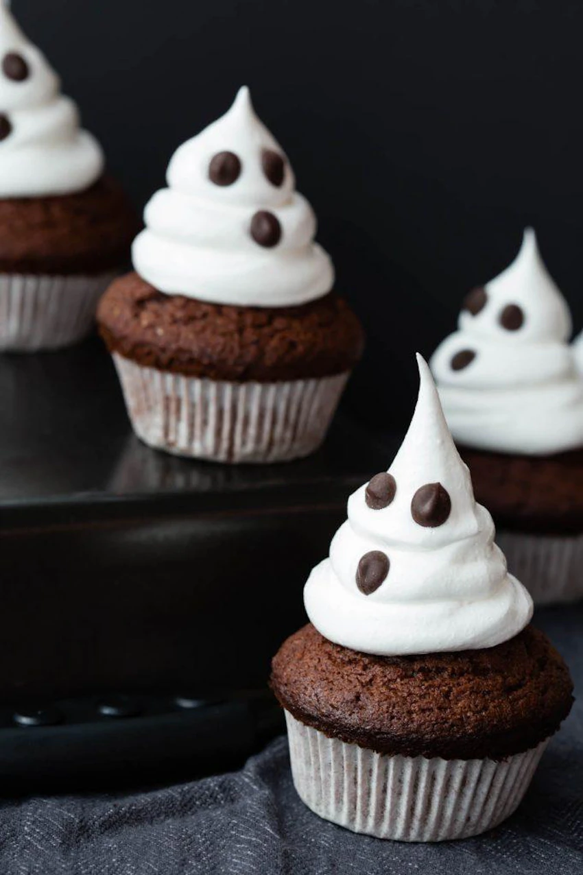 Thermomix Ghost Cupcakes