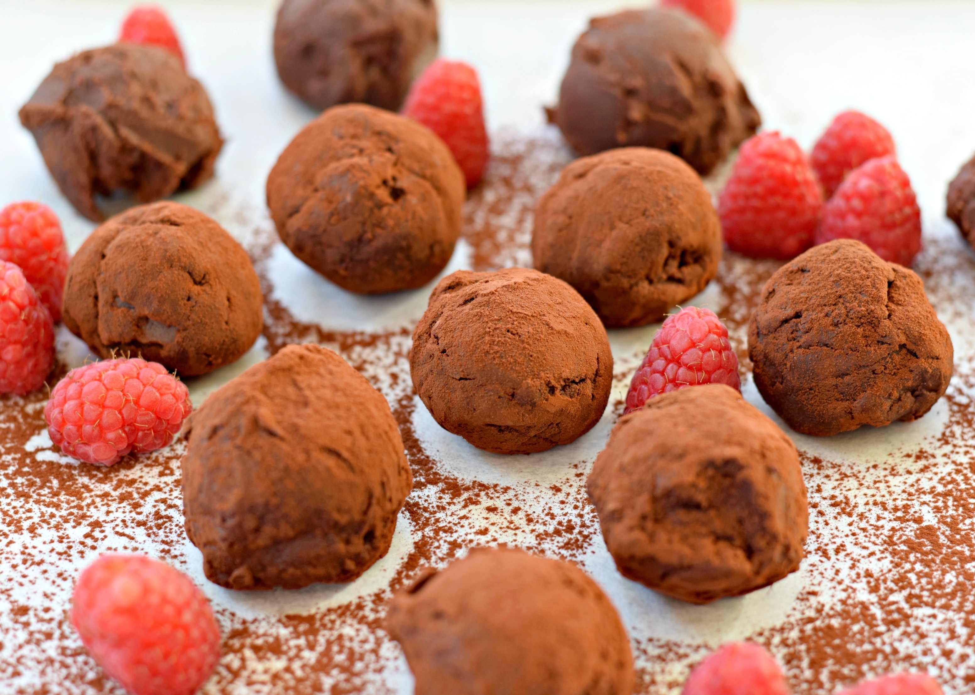 Homemade Chocolate Raspberry Truffles The Inspired Home