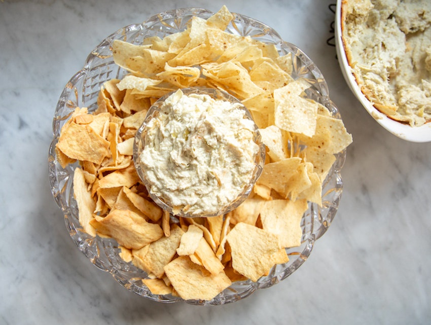 Vegan Artichoke Dip for a Crowd | The Inspired Home